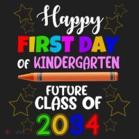Happy First Day Of Kindergarten Future Class Of 2034 Hat thumb 2
