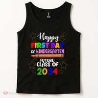 Happy First Day Of Kindergarten Future Class Of 2034 Tank Top thumb 2