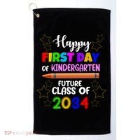 Happy First Day Of Kindergarten Future Class Of 2034 Golf Towel thumb 0