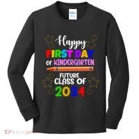 Happy First Day Of Kindergarten Future Class Of 2034 Kids Long Sleeve Shirt thumb 0