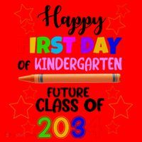 Happy First Day Of Kindergarten Future Class Of 2034 Santa Hat thumb 1