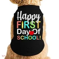 Happy First Day Of School Doggie Tank thumb 0