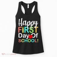 Happy First Day Of School Women's Tank Top thumb 0