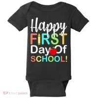 Happy First Day Of School Baby Bodysuit thumb 0