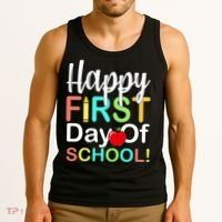 Happy First Day Of School Tank Top thumb 3