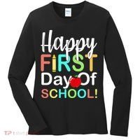 Happy First Day Of School Women's Long Sleeve Shirt thumb 0