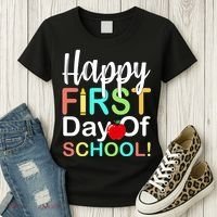 Happy First Day Of School Women's T-Shirt thumb 3