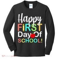 Happy First Day Of School Kids Long Sleeve Shirt thumb 0