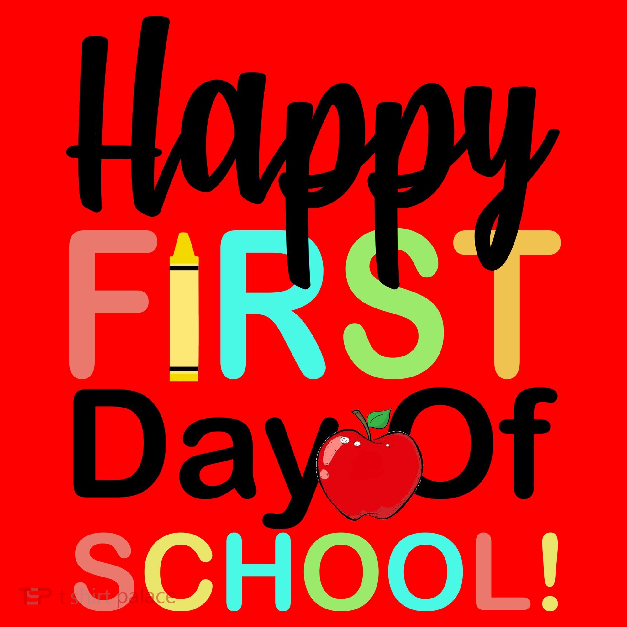 Happy First Day Of School Santa Hat