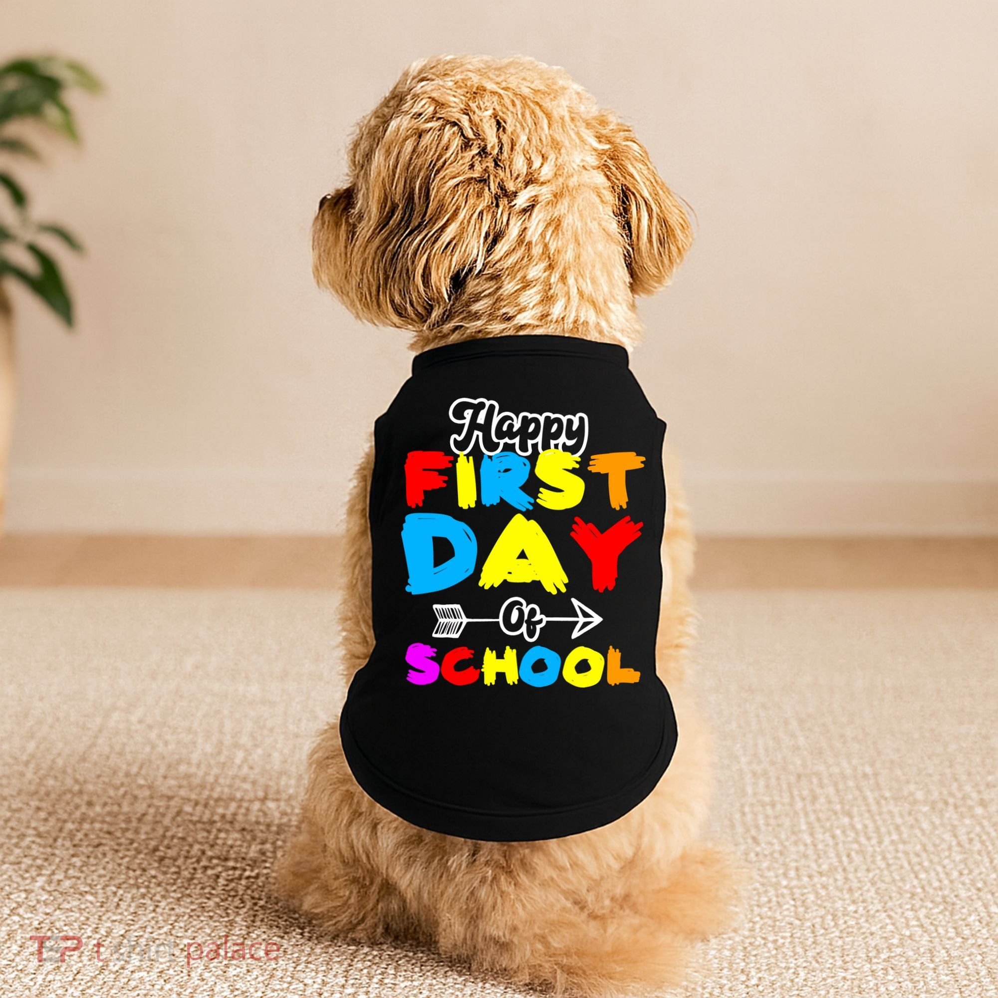 Happy First Day Of School Funny Back To School Doggie Tank