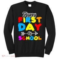 Happy First Day Of School Funny Back To School Sweatshirt thumb 0