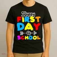 Happy First Day Of School Funny Back To School T-Shirt thumb 3