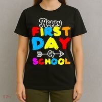 Happy First Day Of School Funny Back To School T-Shirt thumb 4