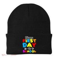 Happy First Day Of School Funny Back To School Beanie thumb 0
