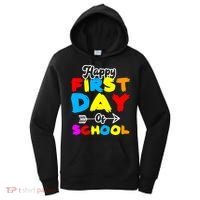 Happy First Day Of School Funny Back To School Women's Hoodie thumb 0