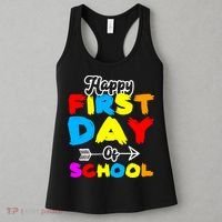 Happy First Day Of School Funny Back To School Women's Tank Top thumb 3