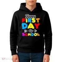 Happy First Day Of School Funny Back To School Kids Hoodie thumb 4