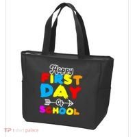 Happy First Day Of School Funny Back To School Tote Bag thumb 3