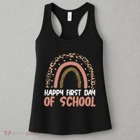 Happy First Day Of School Leopard Rainbow Women's Tank Top thumb 3