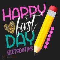 Happy First Day Of School Lets Do This Women's Sweatshirt thumb 2