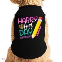 Happy First Day Of School Lets Do This Doggie Tank thumb 0