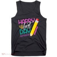 Happy First Day Of School Lets Do This Tank Top thumb 0