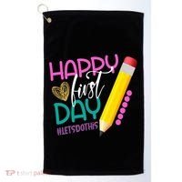 Happy First Day Of School Lets Do This Golf Towel thumb 0