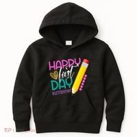 Happy First Day Of School Lets Do This Kids Hoodie thumb 0