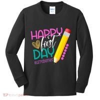Happy First Day Of School Lets Do This Kids Long Sleeve Shirt thumb 0