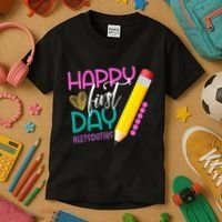 Happy First Day Of School Lets Do This Kids T-Shirt thumb 3