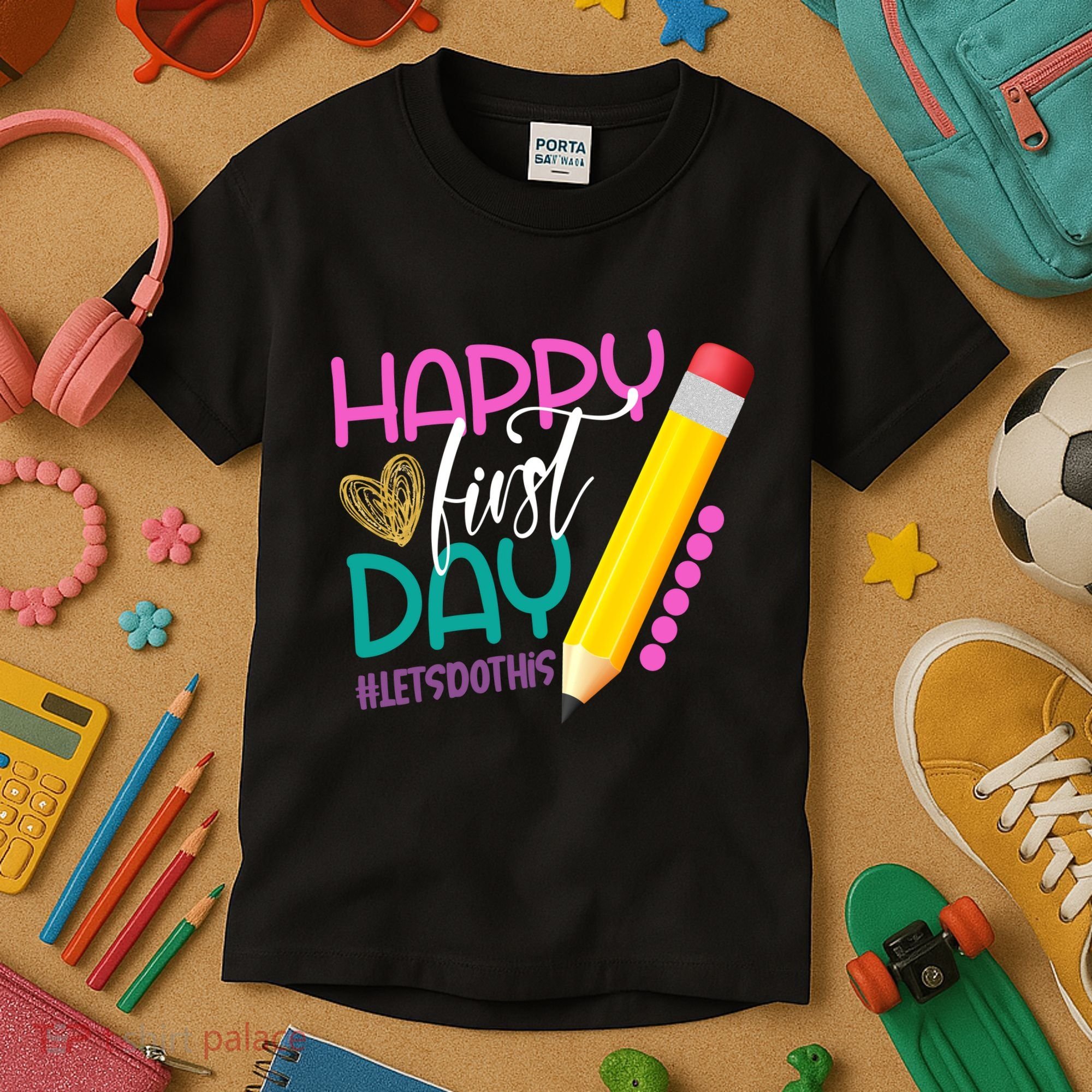 Happy First Day Of School Lets Do This Kids T-Shirt