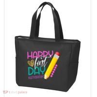 Happy First Day Of School Lets Do This Tote Bag thumb 3
