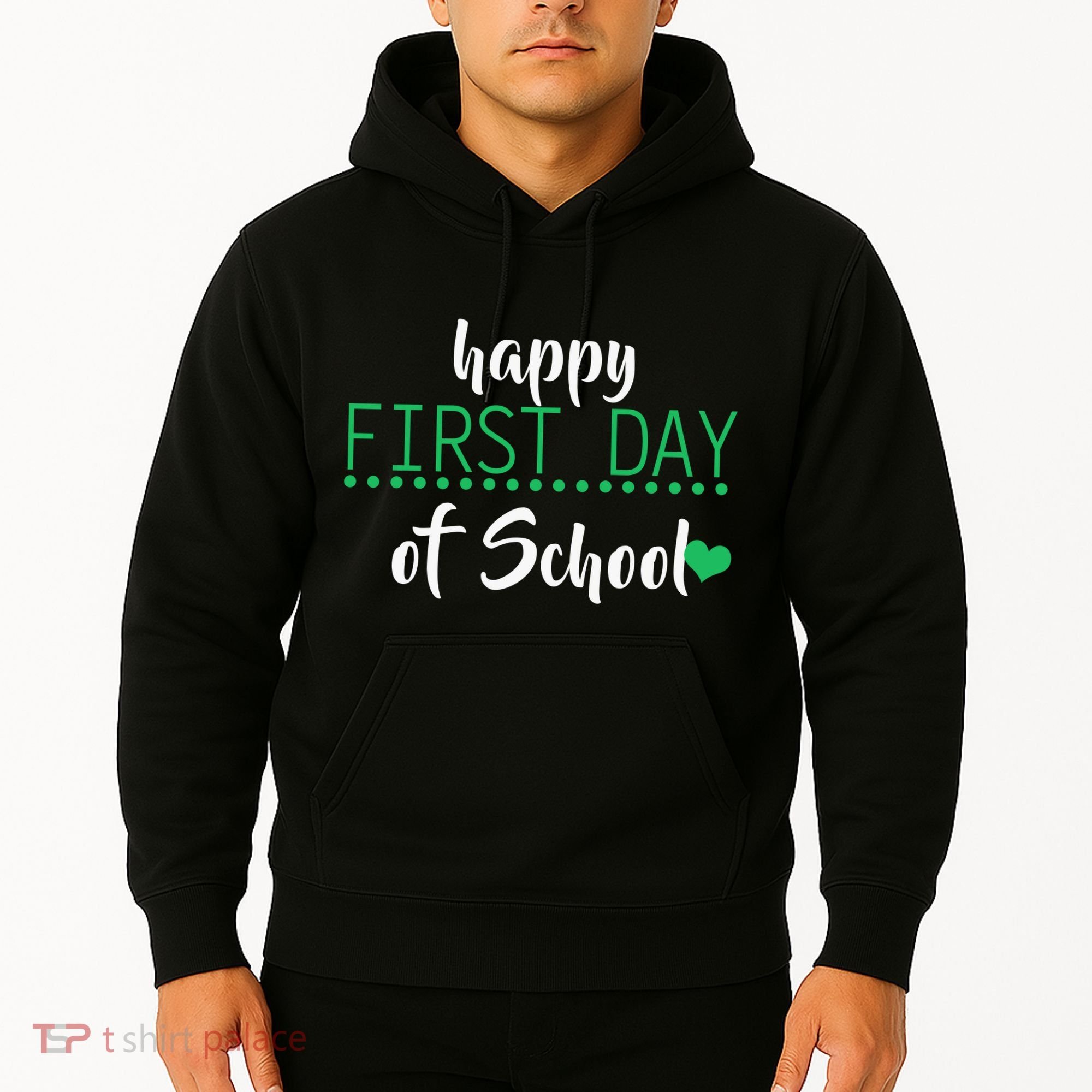 Happy First Day Of School Logo Hoodie