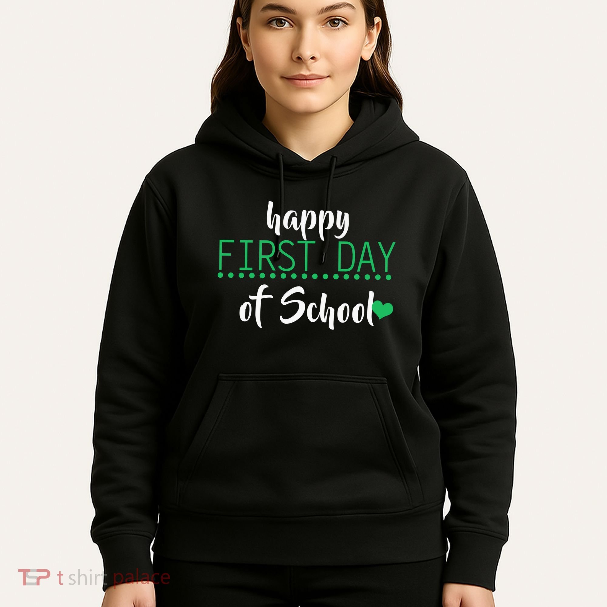 Happy First Day Of School Logo Hoodie