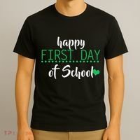 Happy First Day Of School Logo T-Shirt thumb 3