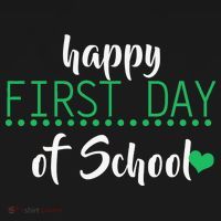 Happy First Day Of School Logo Button thumb 1
