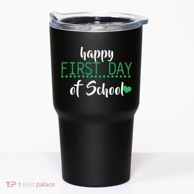 Happy First Day Of School Logo Tumbler