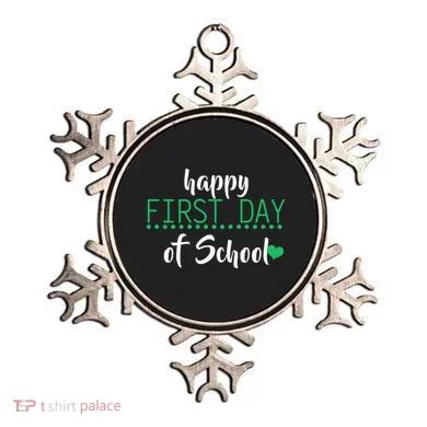 Happy First Day Of School Logo Ornament