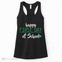 Happy First Day Of School Logo Women's Tank Top thumb 0