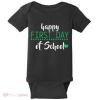 Happy First Day Of School Logo Baby Bodysuit thumb 0