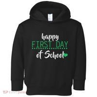 Happy First Day Of School Logo Toddler Hoodie thumb 0