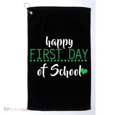 Happy First Day Of School Logo Golf Towel