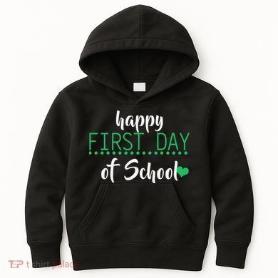 Happy First Day Of School Logo Kids Hoodie