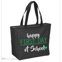 Happy First Day Of School Logo Tote Bag thumb 2