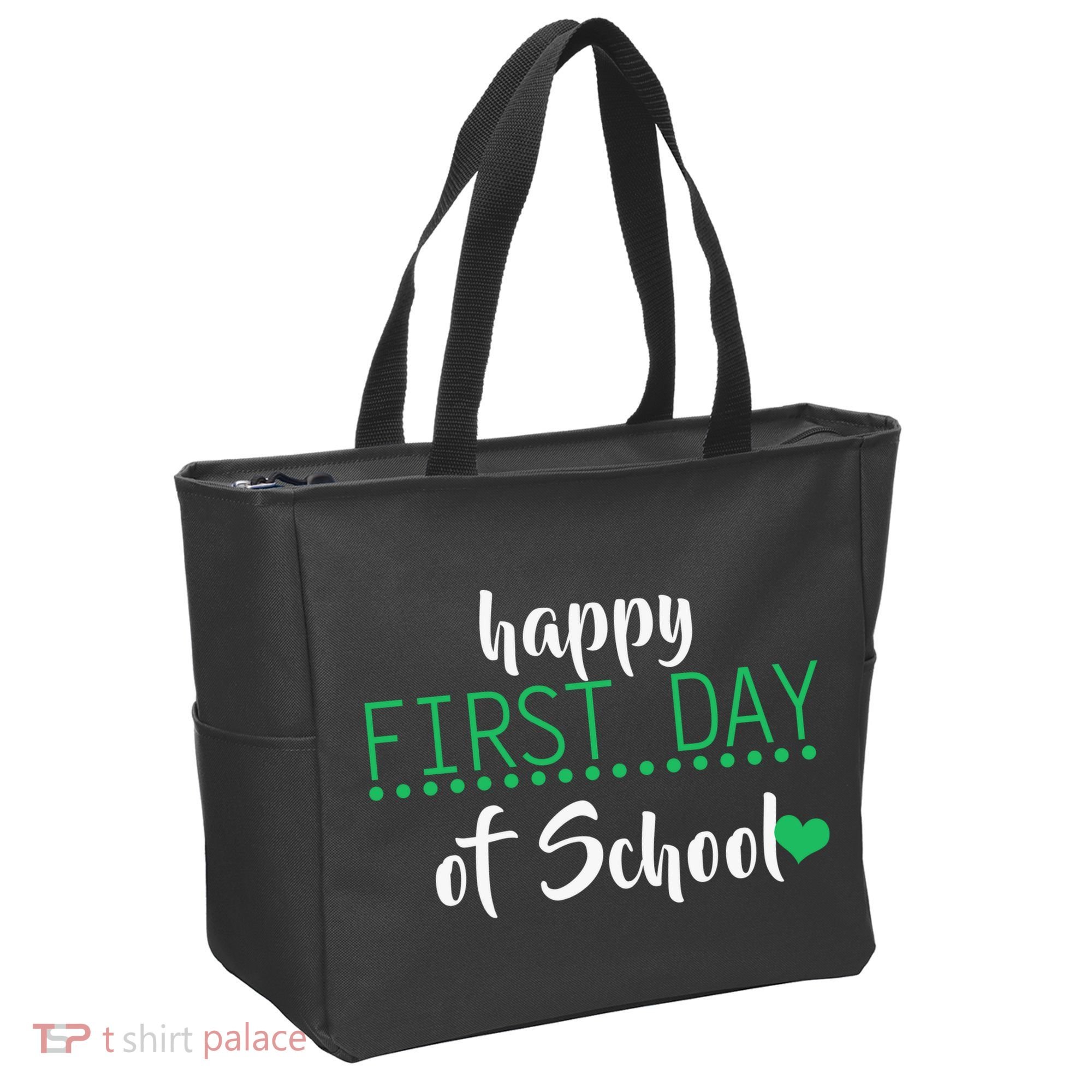 Happy First Day Of School Logo Tote Bag