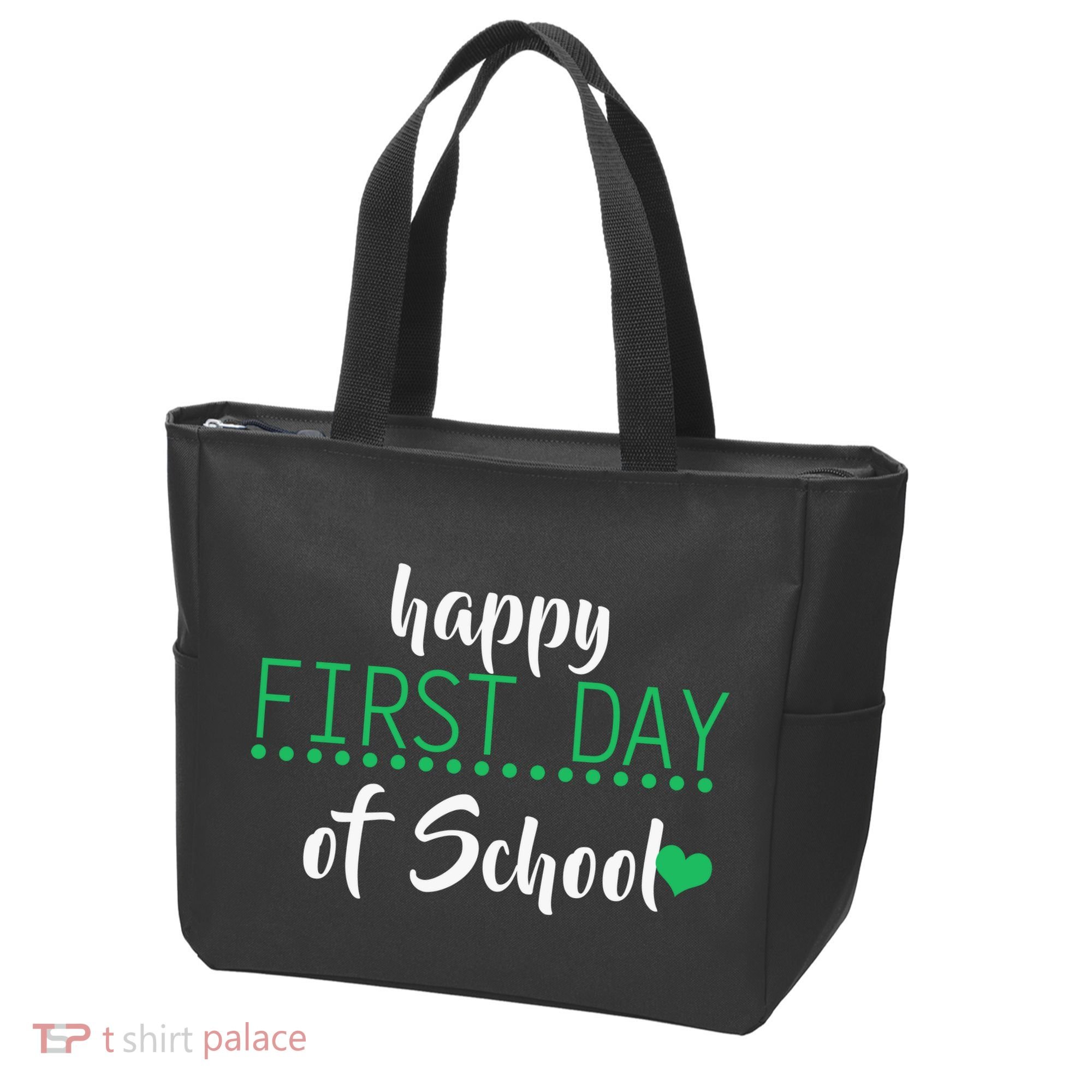 Happy First Day Of School Logo Tote Bag