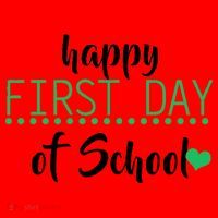 Happy First Day Of School Logo Santa Hat thumb 1