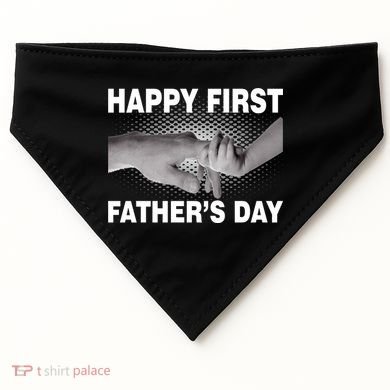 Happy First Father's Day USA-Made Doggie Bandana