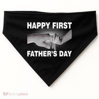 Happy First Father's Day USA-Made Doggie Bandana thumb 0