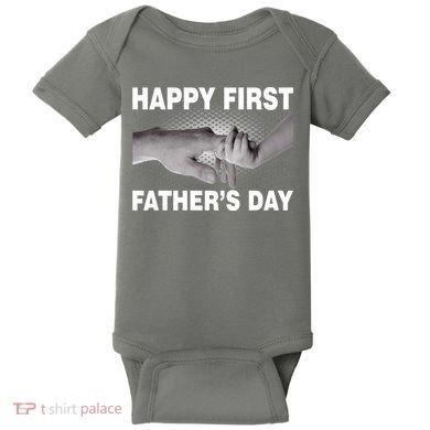 Happy First Father's Day Baby Bodysuit